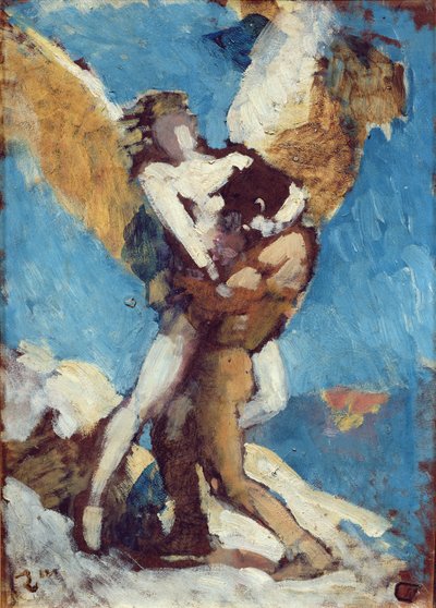 Jacob Wrestling with the Angel by Leon Joseph Florentin Bonnat